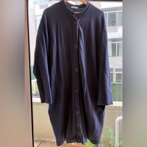 LACAUSA navy duster sweater - xs